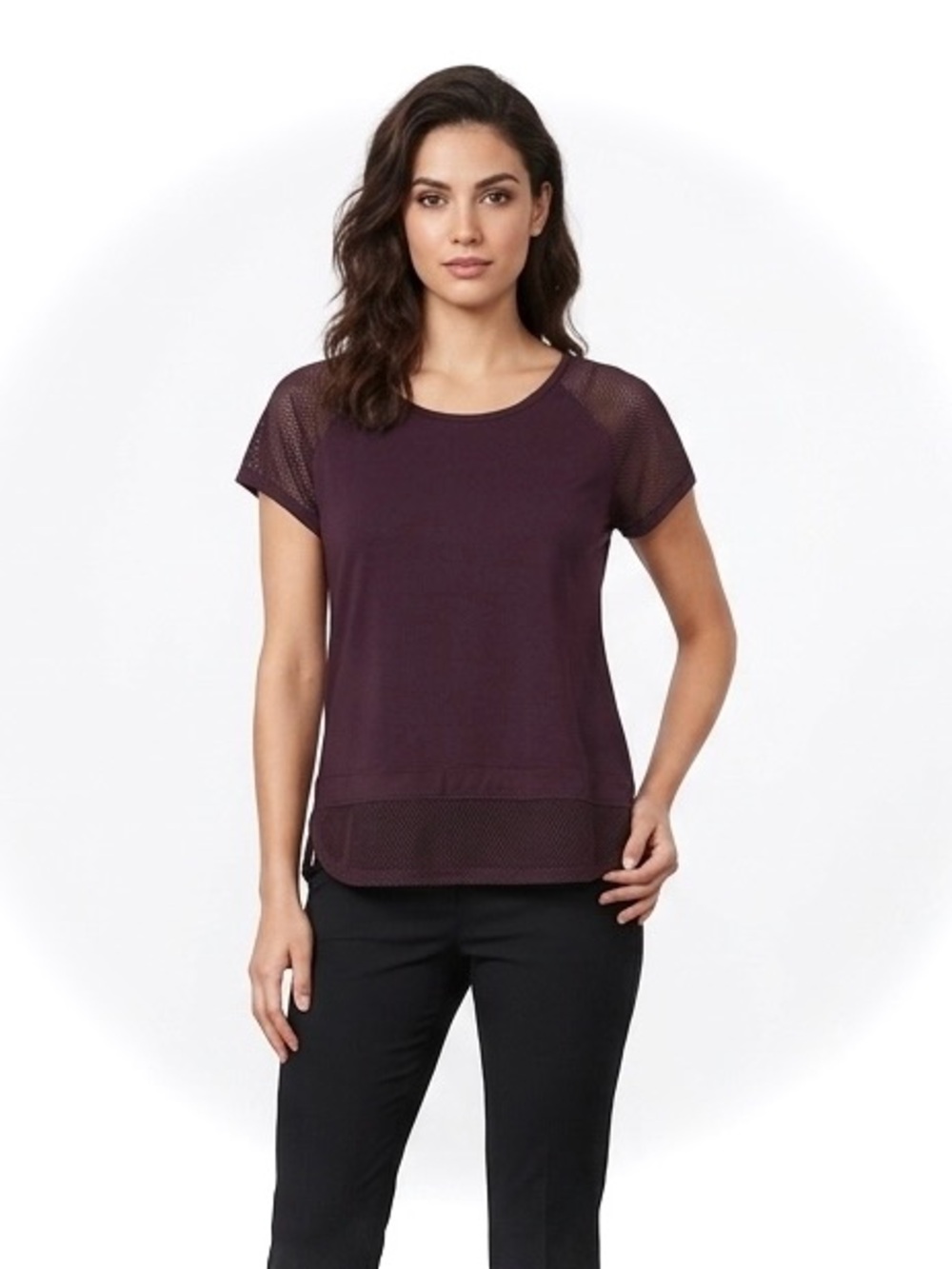 C9 by Champion Women's Short Sleeve Mesh Insert Tee